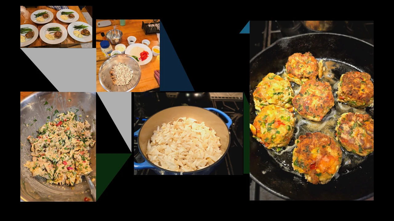 Lions Mane Crab Cakes